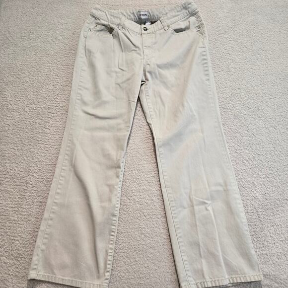 Chico's Beige Mid-rise Jeans Size 1.5 Short (10 Short) - Picture 1 of 12